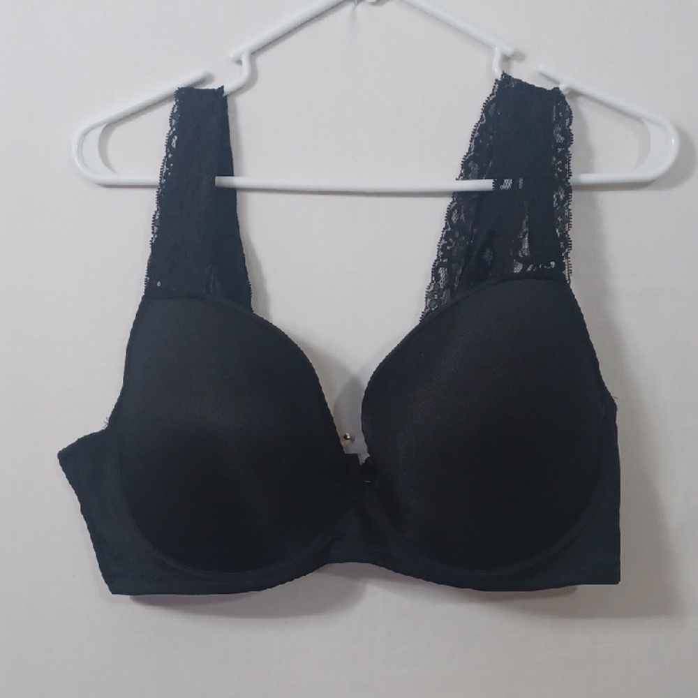 Angelina Black Lace Women's Bra 44DD
